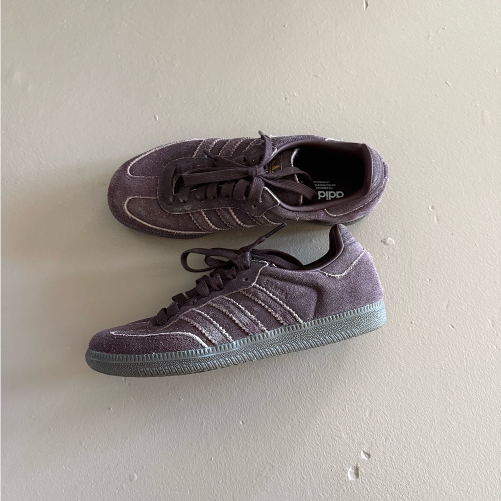 adidas Purple Suede Sneakers - Picture 2 of 4